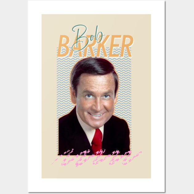 Bob Barker - Retro Style Design Wall Art by Black Red Store